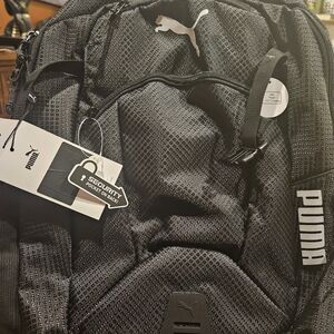 Puma Men's Black Backpack with Logo